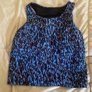 Lululemon Athletica Blue and Black Tank Top